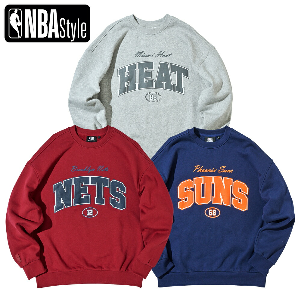 楽天市場】【再入荷】NBA 別注 チーム レタリング スウェット