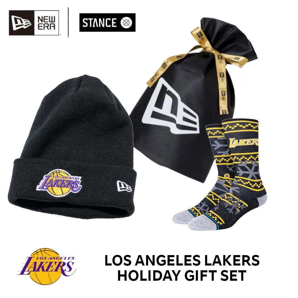 楽天市場 New Era Stance Nba Lakers ホリデーニット帽 ソックスセット ニューエラ製ギフトラッピング梱包対応 Stance スタンス ステッカープレゼント Los Angeles Lakers ロサンゼルス レイカーズ 楽天スポーツゾーン