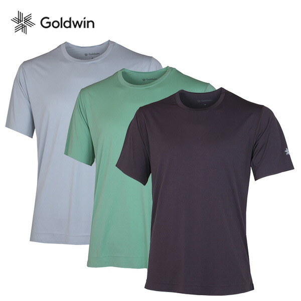 【GOLDEN 】チャコールグレー Tシャツ ユーズド加工 GOLDJAPAN 大きいサイズ レディース トップス Tシャツ ワイド