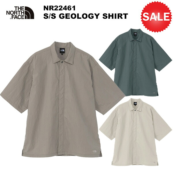 THE NORTH FACE(北の方人間の顔) S/S Geology Shirt(ショートスリーブジオロジーシャツ) NR22461 アウトドア-ウェア-スポーツ・アウトドア