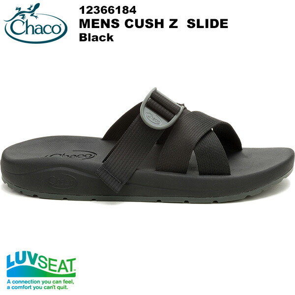 Chaco(チャコ) クッシュZ スライド Men's (Black) 12366184