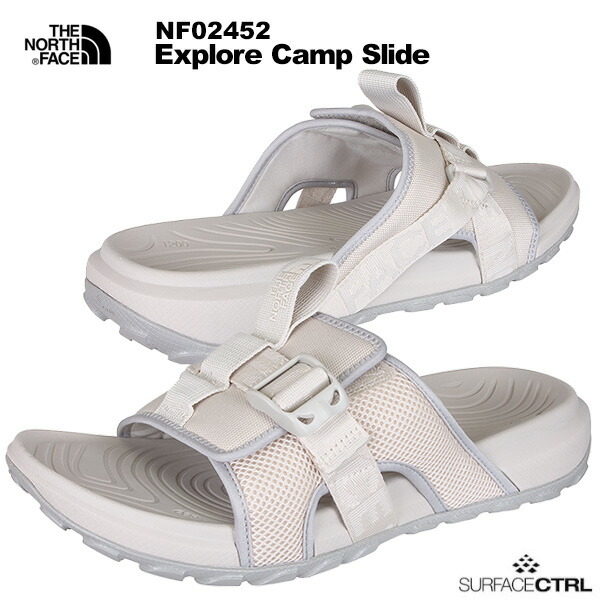 新品 ノースフェイス エクスプローラーキャンプスライド カーキストーン Amazon | [ザノースフェイス] Explore Camp Slide グラベル