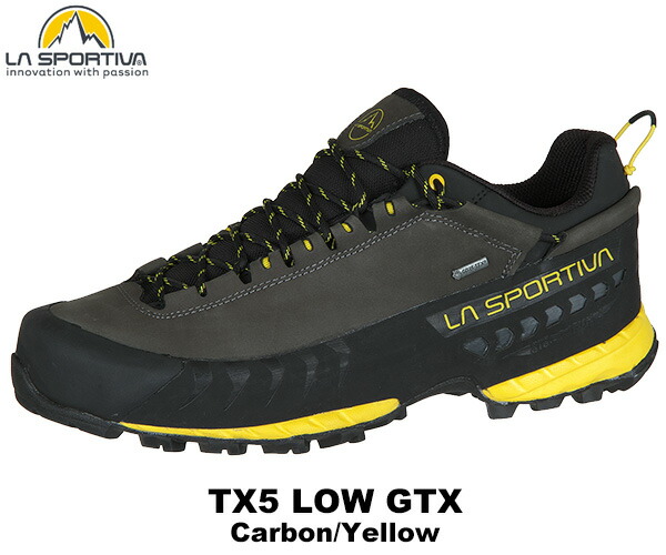 【楽天市場】SPORTIVA(スポルティバ) TX5 Low GTX (TX5ローGTX) Carbon/Yellow：楽山荘