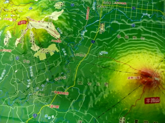 楽天市場 ジオラマ地図 後方羊蹄山 ラリーグラス楽天市場店