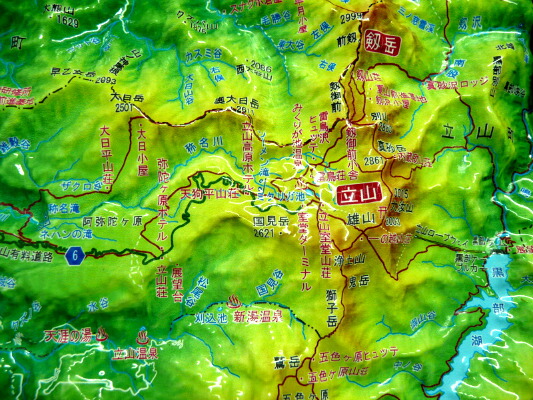 穂高連峰　模型 楽天市場】ジオラマ地図 穂高連峰（穂高岳・常念岳） : ラリー