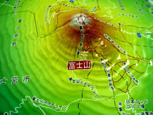 楽天市場 ジオラマ地図 富士山 ラリーグラス楽天市場店