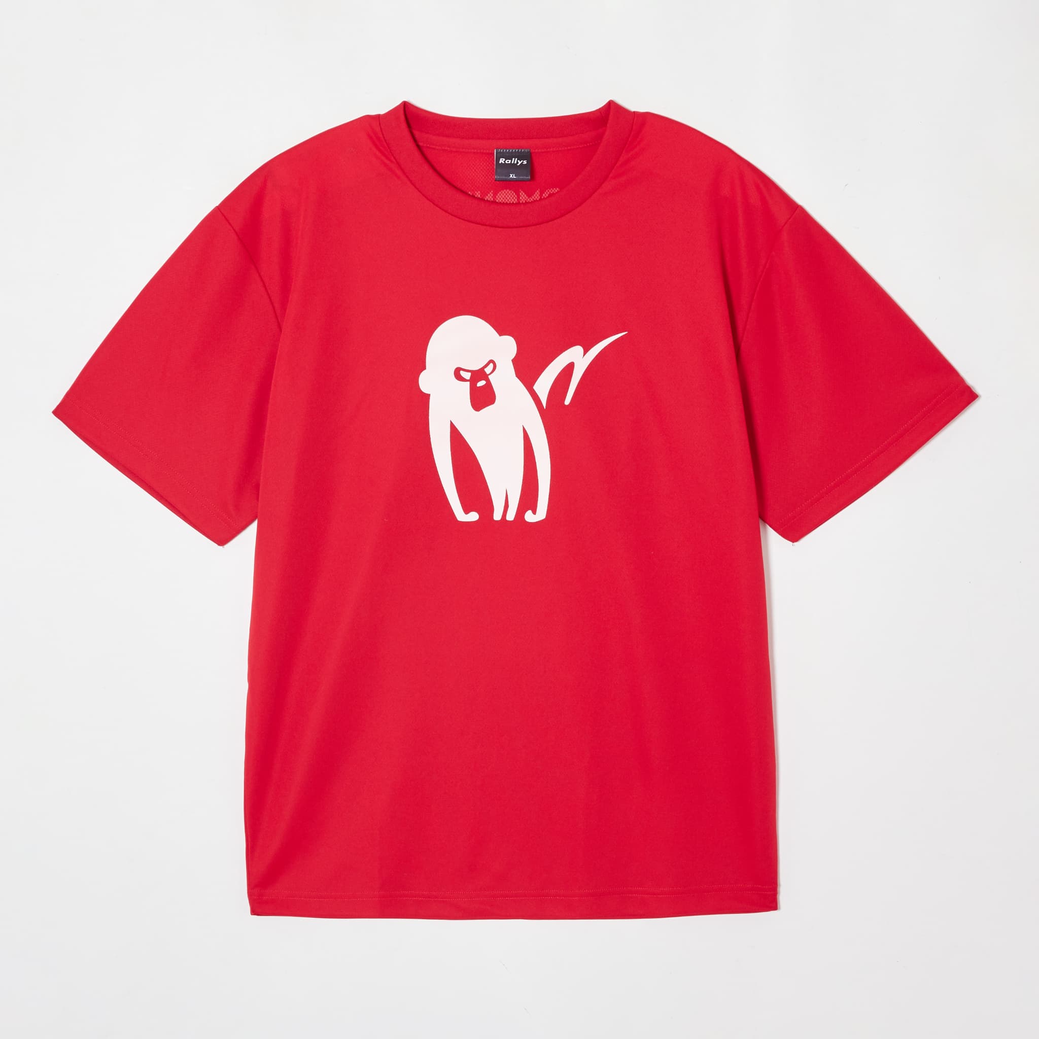 【楽天市場】卓球 Tシャツ ラリーズ Rallys REDMONKEY レッドモンキー 赤色 レッド 練習着 ドライ 速乾 キャラクター 赤猿 ...