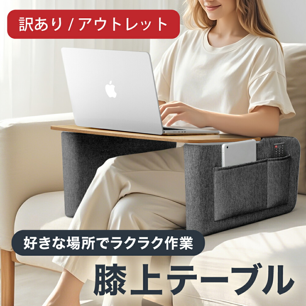 【訳あり/アウトレット】LOE(ロエ) 膝上テーブル クッション PCデスク ベッド用 テレワーク対応 軽量 持ち運び便利 ノートパソコン MacBook タブレット 読書/PC作業用