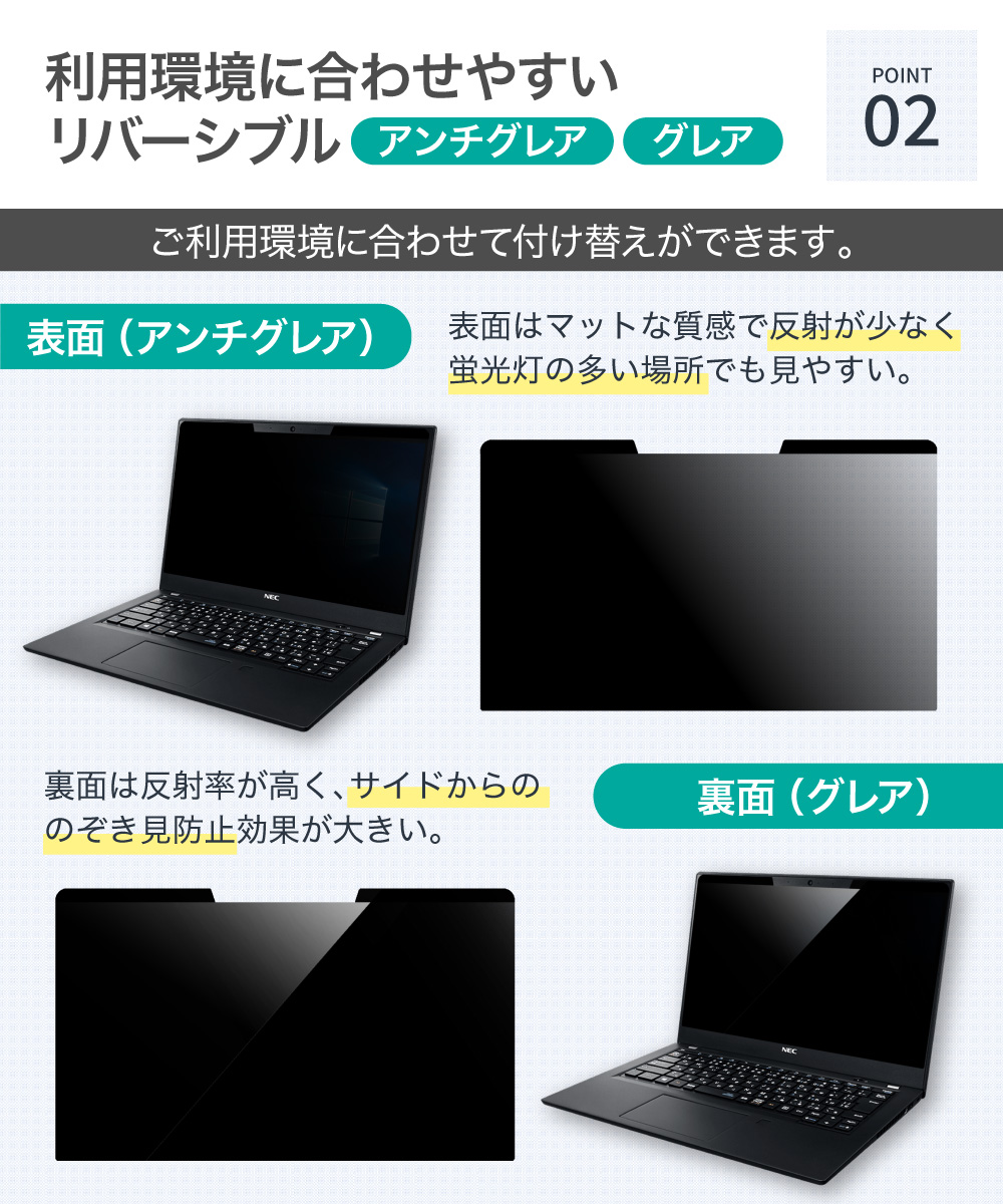【楽天1位】 LOE(ロエ) マグネット式 PC 汎用 パソコン 覗きみ防止フィルム ノートパソコン 覗き見防止 フィルター プライバシーフィルター 【ブルーライトカット】11.6インチ 12.1インチ 12.5インチ 13.3インチ 16:9 14インチ 16:10 15.6インチ