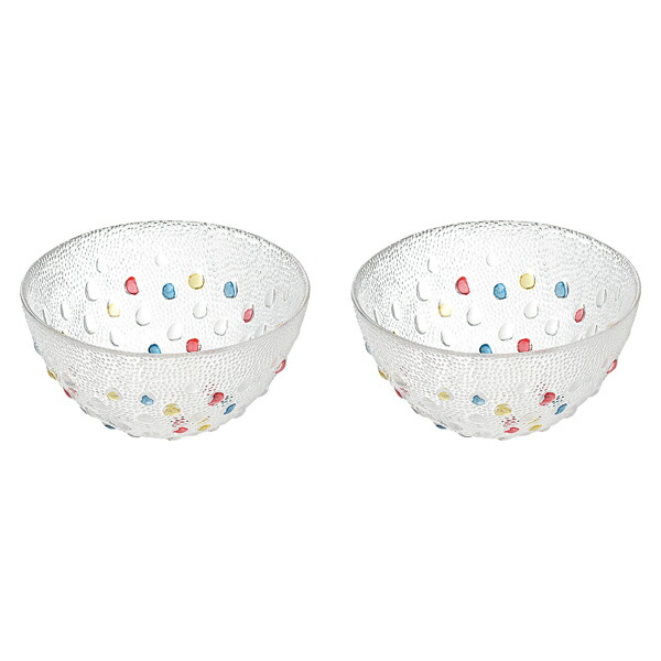 DANSK クリスタルサラダボウル プレート皿　6個セット CONFETTI DANSK DANSK(ダンスク) バブルコンフェティ フルーツボウル