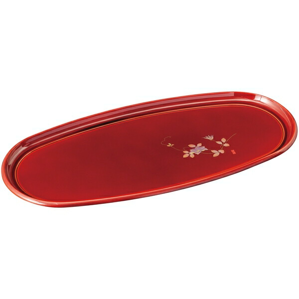 楽天市場】紀州塗 いつものうるし 春小判盆 2012-1 ギフト対応不可