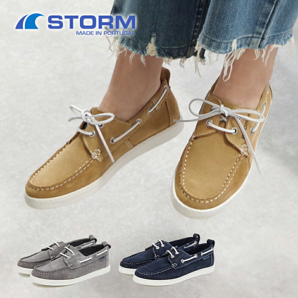 STORM ブラックモカシン・デッキシューズ ストーム STORM デッキシューズ 150e-rod-eubl （EURO/BLACK
