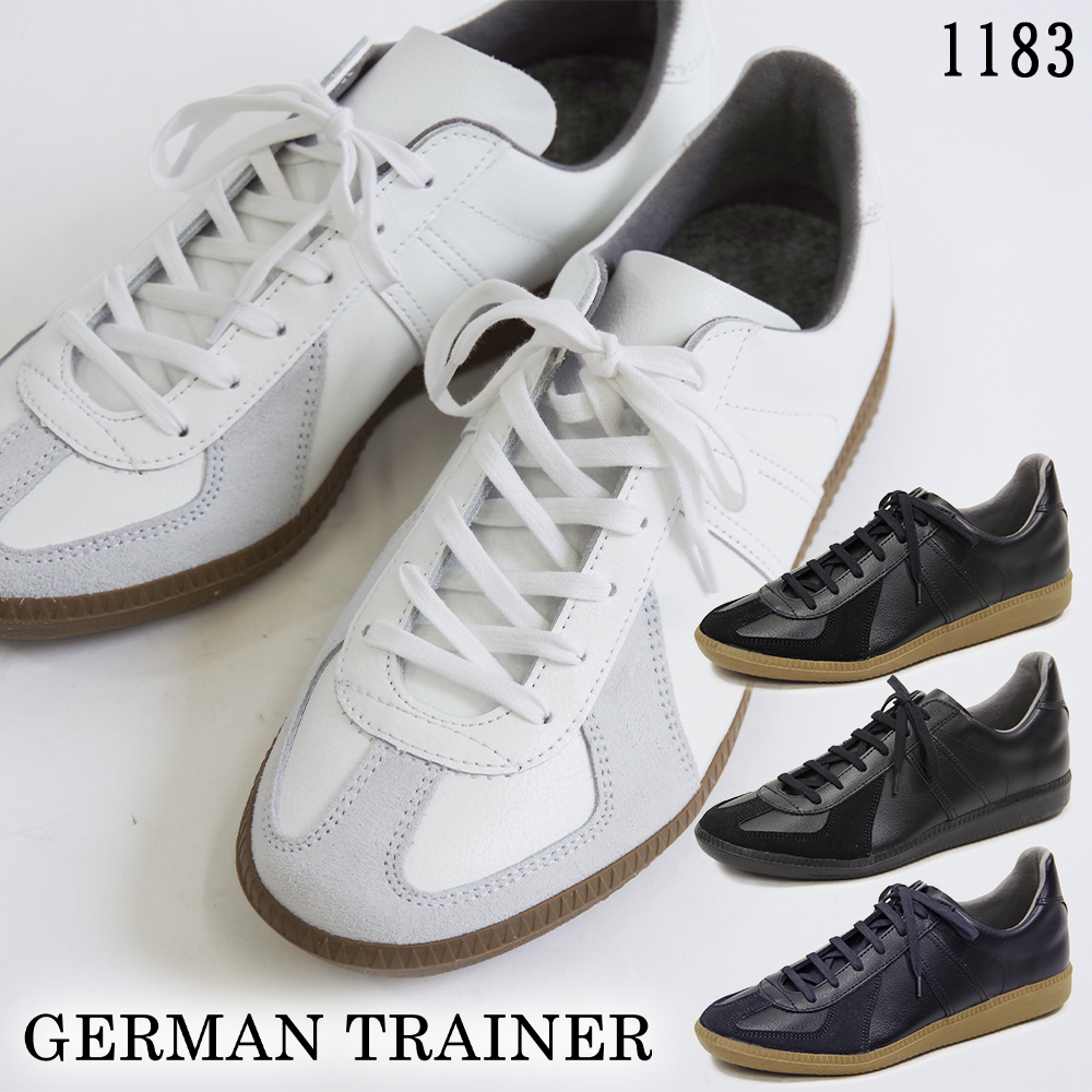 楽天市場】【特典付き】【再入荷】GERMAN TRAINER （ジャーマントレーナー） レースアップ スニーカー 1183VS VARISISTA  Global Studio 別注仕様 ミリタリー 白 黒 ブラック ホワイト ジャーマントレーナー : ランブル バイ ジーマ