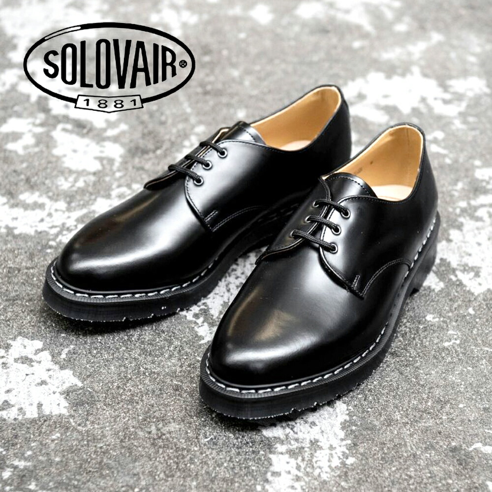 楽天市場】SOLOVAIR ソロヴェアー ソロベアー 4EYE SHOE BLACK 4-996 