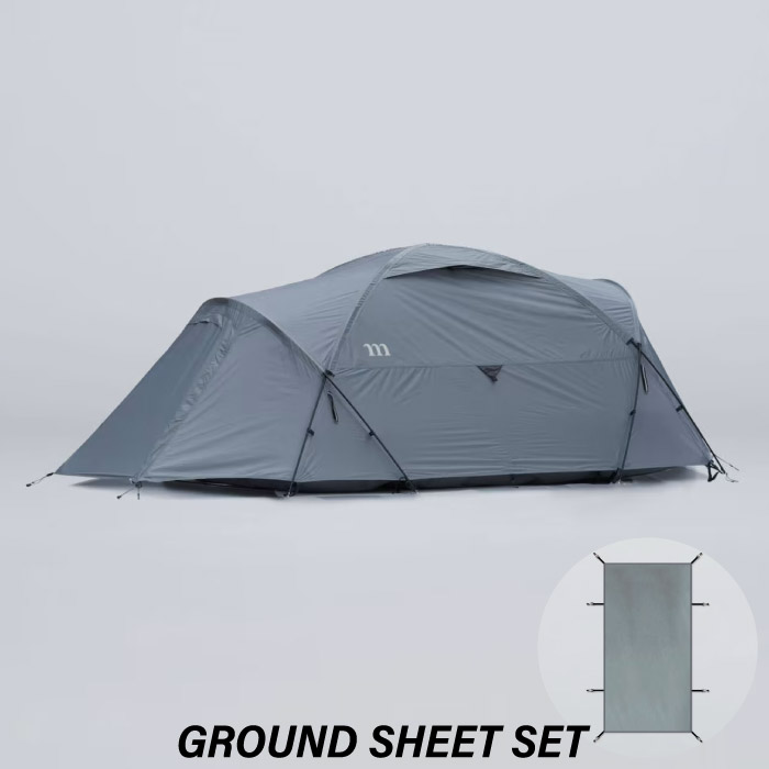muraco ムラコ NORM 2P GREY ノーム グランドシートセット ドーム型テント 吊り下げ式インナーテント 2人用サイズ ソロキャンプ MTE2210010209