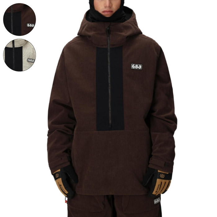 25-26 686 シックスエイトシックス MENS GHOST 2.5L ANORAK スノーボード御召しもの 上衣 メンズ 2025-2026年 M3WN136