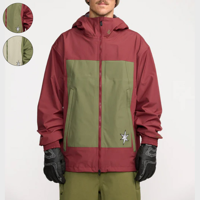 25-26 VOLCOM ボルコム ARTHUR 3L JACKET スノーボード御召しもの 上衣 メンズ 2025-2026年 G0652609