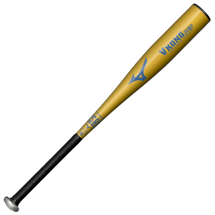 Mizuno ミズノ 野球バット 小学生軟式用VコングZERO ジュニア 金属製 ミドルバランス ゴールド 70cm 1CJMY18970