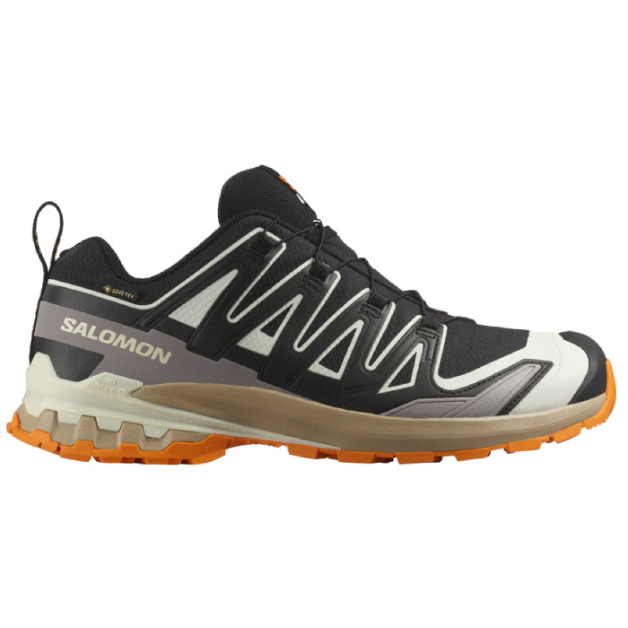 SALOMON サロモン トレイルランニングシューズ XA PRO 3D V9 GORE-TEX メンズ Black / Vanilla Ice / Turmeric L47881900|Rampjack Trip店