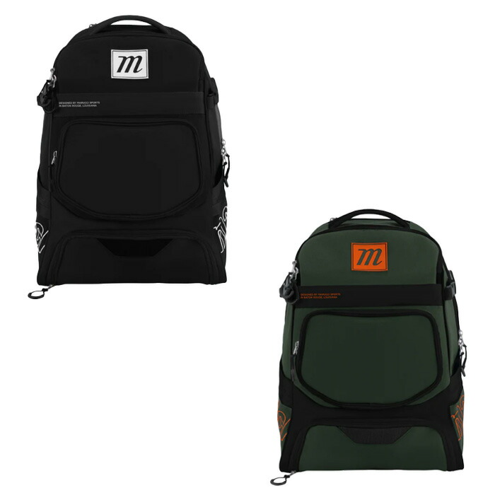 marucci マルチ うしろ側 野球バット4本納める能力のある 野球バット容器に並べる GR BK MBRNGRBP