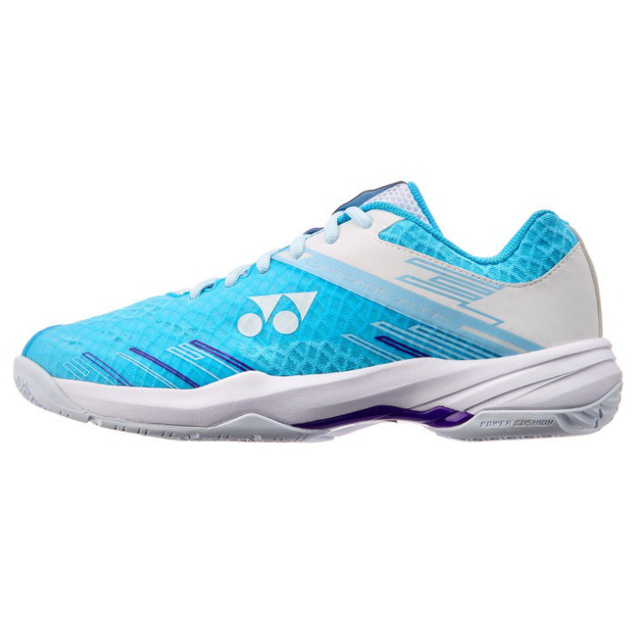 YONEX ヨネックス バドミントンシューズ パワークッションカスケードアクセルスリム 2E サックス/ホワイト SHBCA1S|Rampjack Trip店