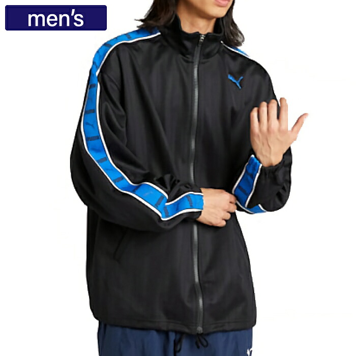 PUMA プーマ ジャージ トップス トラックジャケット メンズ トレーニング シャドウ ストライプ ニット ジャケット メンズ ゆったり 527754_51｜Rampjack Trip店