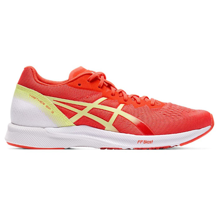【楽天市場】asics アシックス ランニングシューズ ターサー RP 3 レディース STANDARD コーラルリーフ／ハドルイエロー