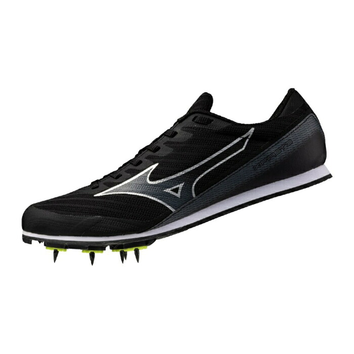Mizuno ミズノ 陸上スパイク エックスファースト3 ワイド 3E相当 ブラック/シルバー 短・中・長距離・走幅跳用 U1GA258102|Rampjack Trip店