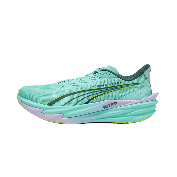 PUMA プーマ ランニングシューズ PUMA x HYROX ディヴィエイト ニトロ 4 メンズ レギュラー ミント/ラベンダー 314155_01｜Rampjack Trip店 16,170円