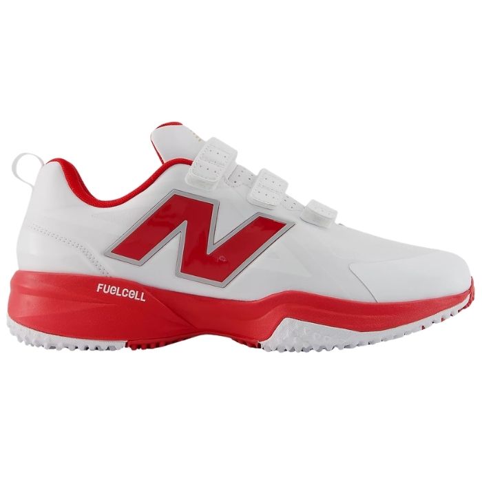 NewBalance ニューバランス トレーニングシューズ FUELCELL 1000 TURF V1 フューエルセル メンズ 4E ホワイト×レッド ターフ 野球 ベースボール M10007B0