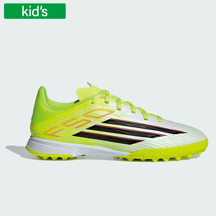 adidas アディダス サッカースパイク F50 LEAGUE ジュニア TF ターフ用 トレーニングシューズ Team Solar Yellow 2 Core Black Lucid Red JR9018
