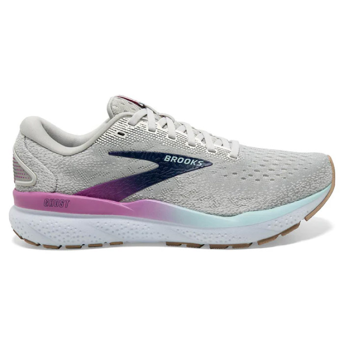 BROOKS ブルックス Ghost16 WIDE ゴースト16 グレー ブルー D幅（ワイド） レディース ロード ランニングシューズ BRW4073