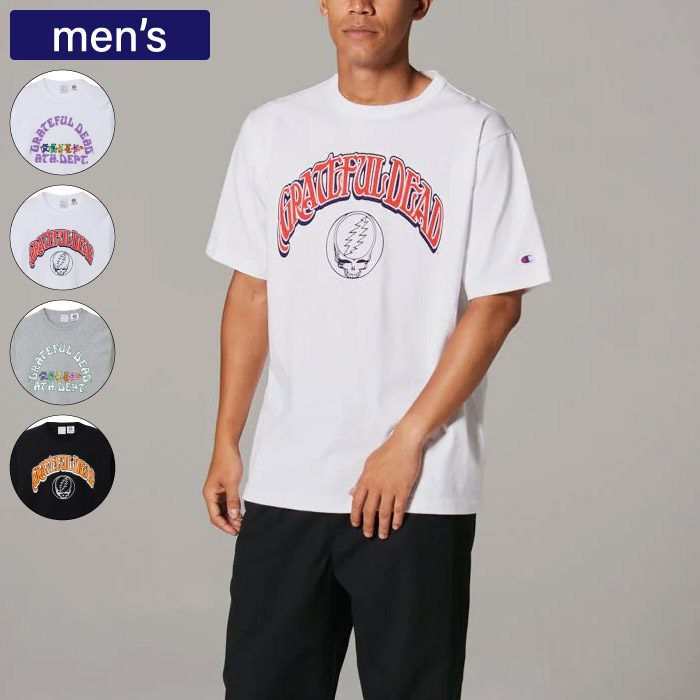 Champion はやりっ子 メンズ ティーテンイレブン 遊撃手捩りプルオーバー T1011 Grateful Dead USA綿織物 丸胴遣りかた C5-D309