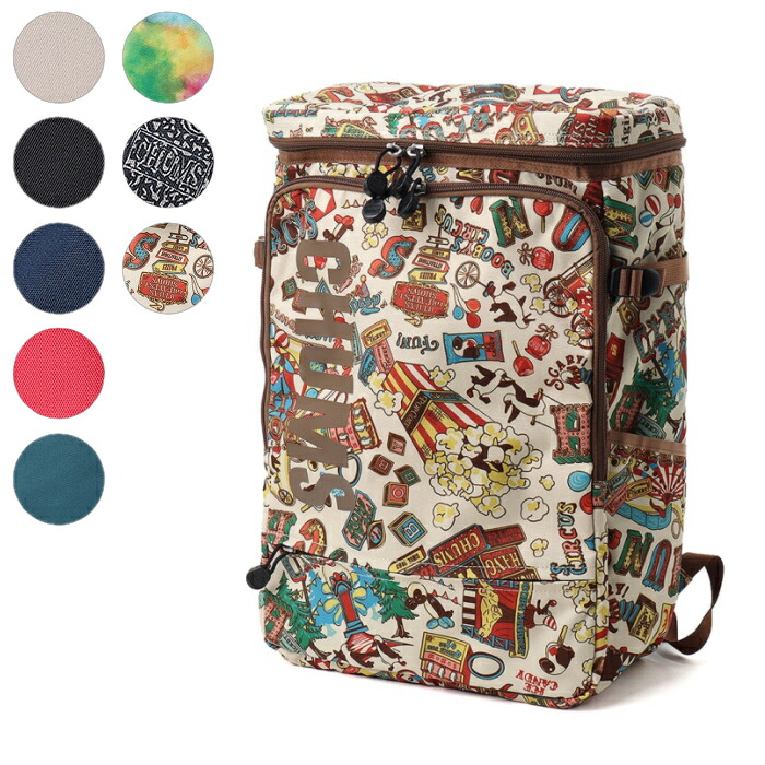 CHUMS チャムス リュック リサイクルトップオープンスクエアデイパック ユニセックス 28L ポリエステル H47 X W30 X D17cm CH60-3919