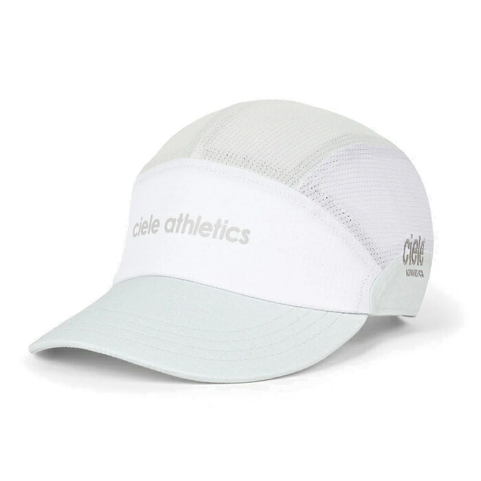 ciele athletics シエルアスレチックス ランニングキャップ FSTCap SC - Field - Iconic SL - White/Light Grey ポリエステル S/M 4104780619261