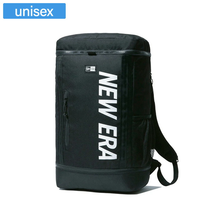 NEWERA ニューエラ リュック ボックスパック 32L プリントロゴ ユニセックス ブラック/ホワイト 14521362