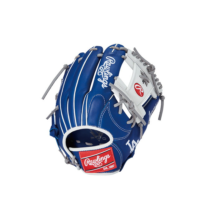 Rawlings ローリングス ベイスボール地球儀 軟式 HYPER TECH MLB TEAM 内野手手用 大きさ 11.25 ドジャース GR5HTMN62
