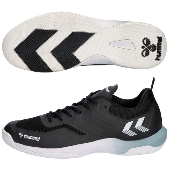 hummel ヒュンメル レジェンドフライ6.0 ハンドボールシューズ ユニセックス 室内 体育館 2024年春夏 ブラック/ホワイト HAS8042-9010|Rampjack Trip店