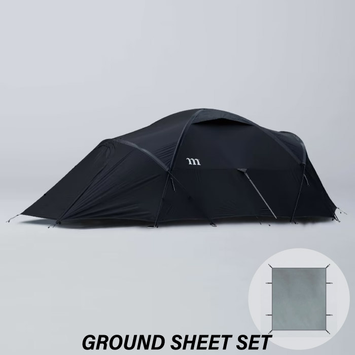 muraco ムラコ NORM 3P BLACK ノーム グランドシートセット ドーム型テント 吊り下げ式インナーテント 3人用サイズ ソロキャンプ MTE2210020309