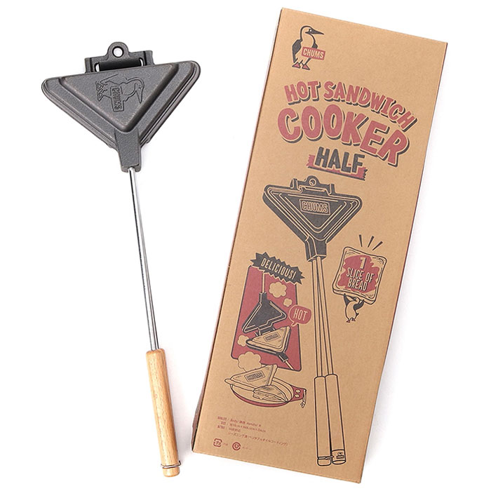 CHUMS チャムス Hot Sand Cooker Half ホットサンドイッチクッカーハーフ 調理器具 クッキング用具 1カラー CH62-2066