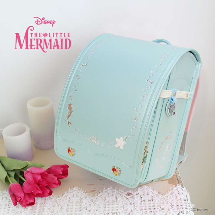 楽天市場 ディズニー プリンセス リトルマーメイド アリエル 22 ランドセル 5色展開 シブヤ限定 スペシャルモデル D2573 Disneyzone シブヤランドセル