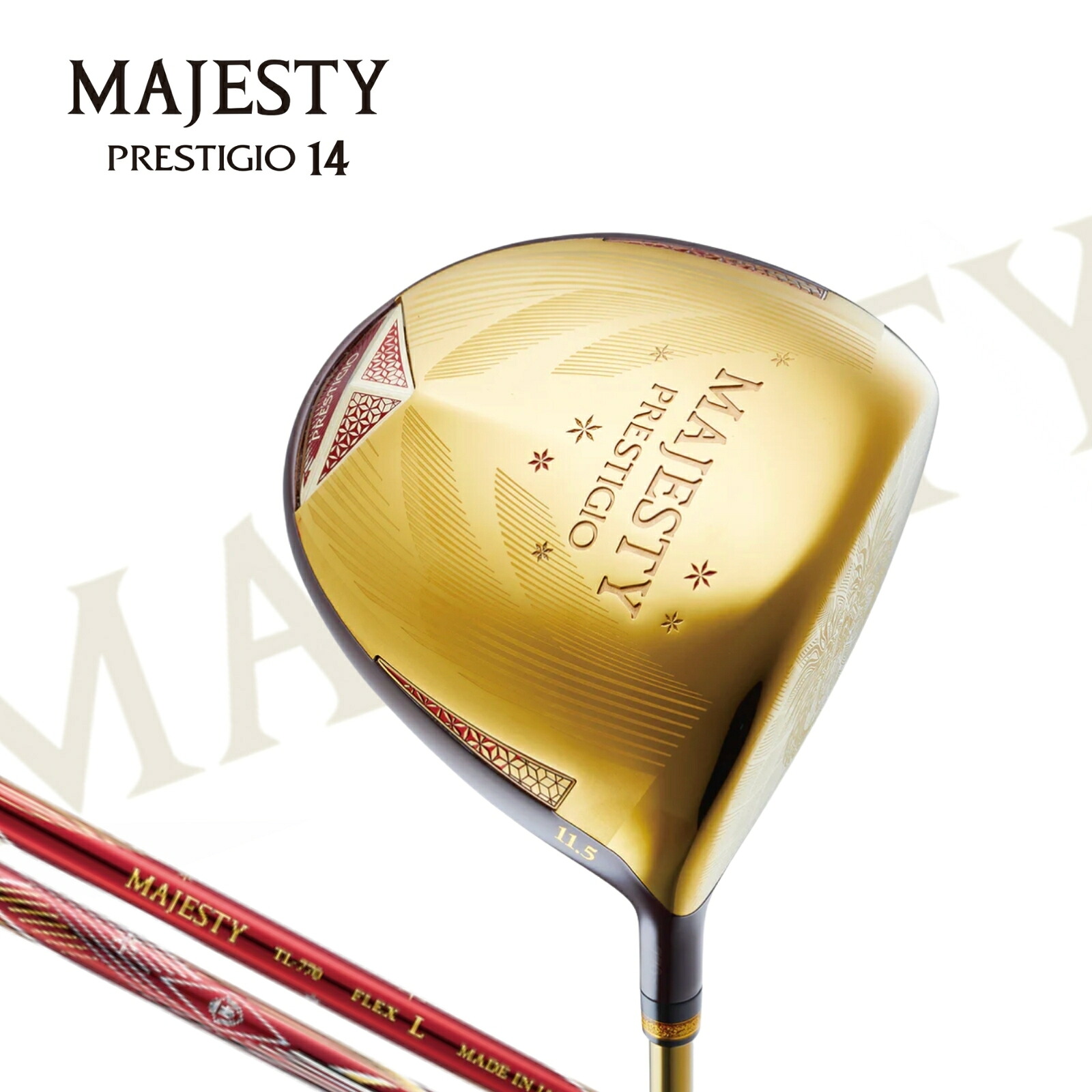 2026年モデル 日本製 マジェスティ MAJESTY PRESTIGIO 14 Ladies DRIVER プレステジオ14 レディースドライバー スーパーハイペリオンチタン 軽量 x 低トルク設計 シャフト 高反発チタン 日本の職人 手作り｜あーるアンドえす　店 140,250円