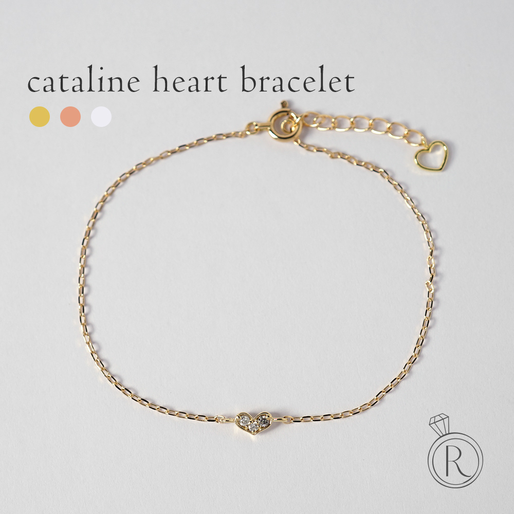 楽天市場】【ギフト品質】アーカー AHKAH ブレスレット ハート パヴェ