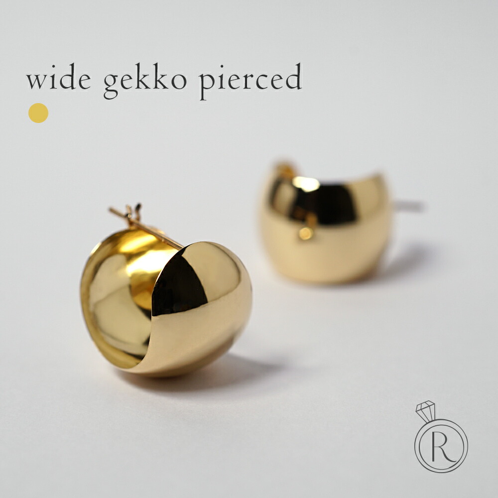 楽天市場】K18 ゲッコー ピアス gekko フープピアス レディース