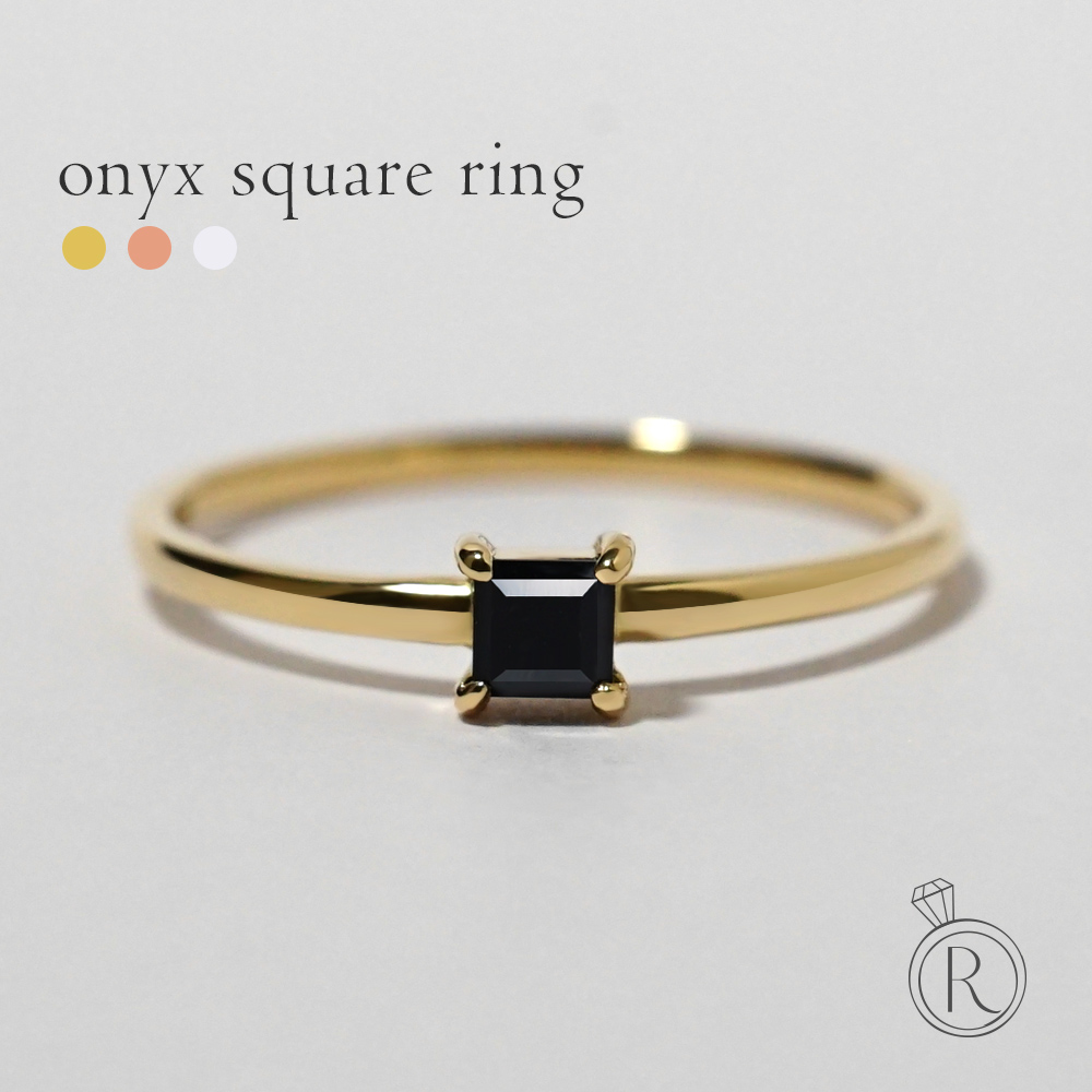 K18ダイヤオニキスリング 10号 楽天市場】K18WG オニキス ダイヤモンド リング指輪 リング 18金