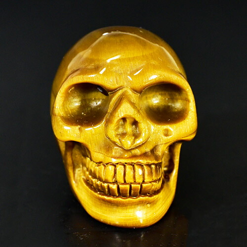 楽天市場】ヒューマン スカル（骸骨） タイガーアイ（虎目石） 彫刻