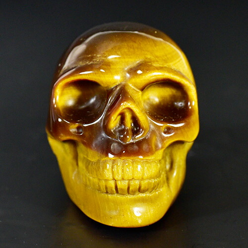 楽天市場】ヒューマン スカル（骸骨） タイガーアイ（虎目石） 彫刻