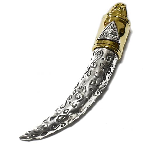 【goodvibrations】プロビデンスの目 角 スターリングシルバー ペンダントトップ チャーム フリーメイソン Freemason グッドバイブレーション【送料無料】|民族アクセ ラパヌイ 店