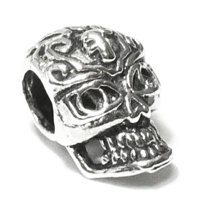 チベタンスカル チティ・パティ ボーンビーズ スカル ビーズ チベット