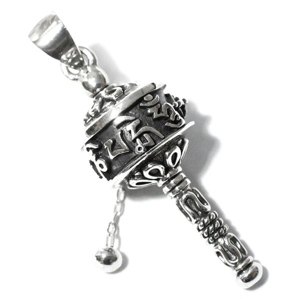 楽天市場】チベット密教 マニ車 スターリングシルバー ペンダント